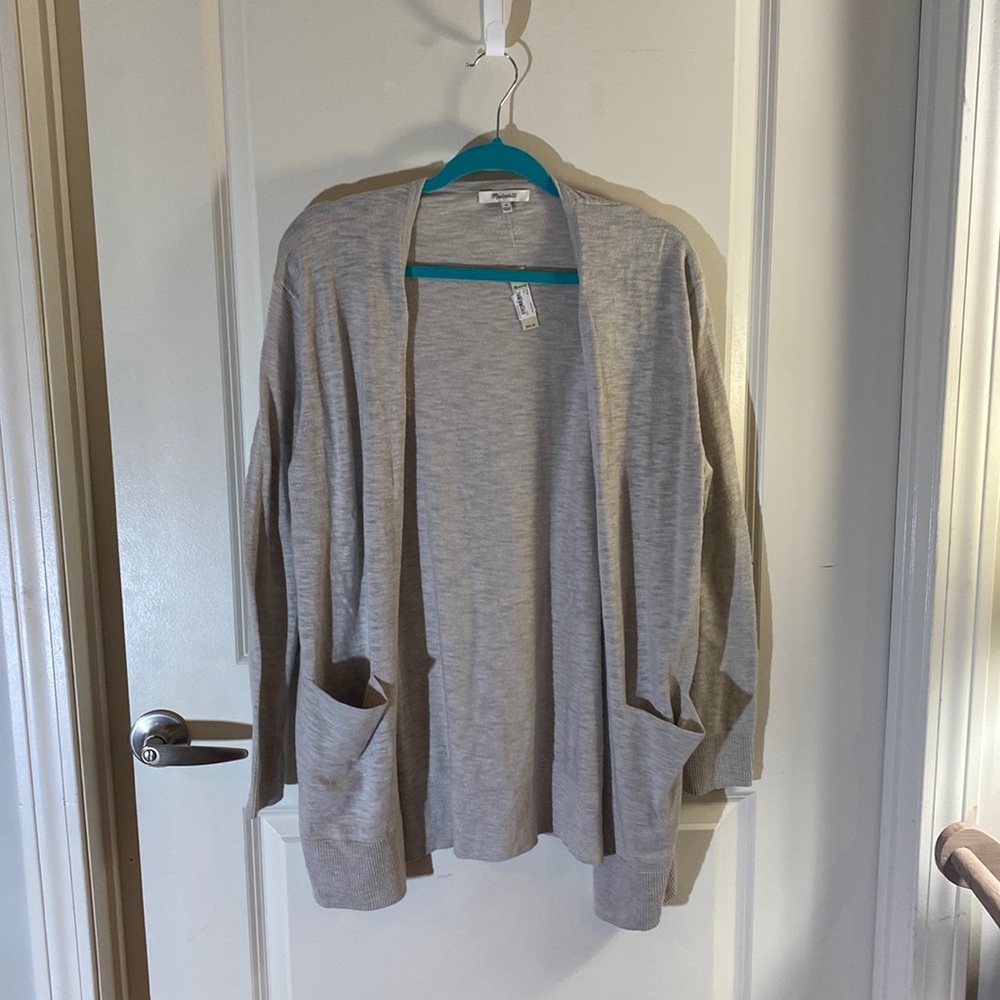 NWT Gray Heathered Madewell Cardigan